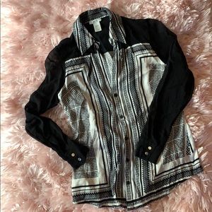 Cache silk blouse